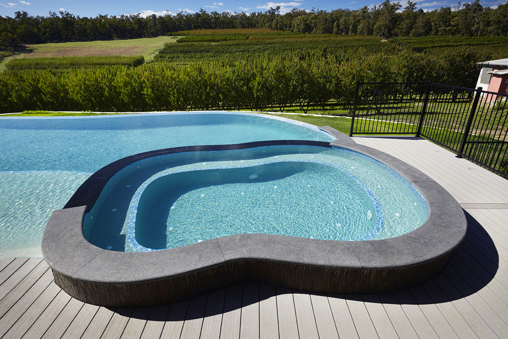 Charcoal Granite Paving & Pool Coping