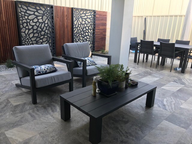 Pewter Travertine Pavers